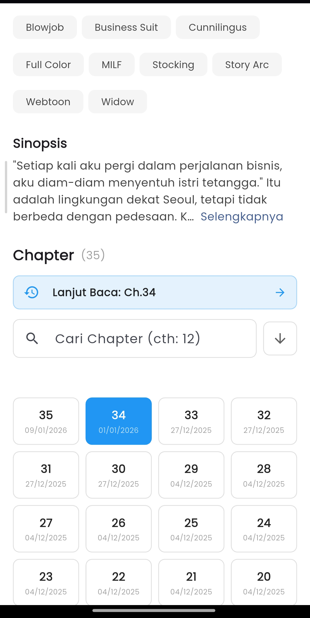 Preview Detail Manga